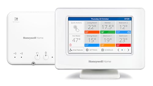Honeywell Home Evohome House Lösung, Smart Wi-Fi Zentrales Bediengerät Wi-Fi mit Touchscreen-Farbdisplay und Steuerungsmodul - Raum für Raum, kontrollierter Komfort, einfach Honeywell Home Evohome House Lösung, Smart Wi-Fi Zentrales Bediengerät Wi-Fi mit Touchscreen-Farbdisplay und Steuerungsmodul - Raum für Raum, kontrollierter Komfort, einfach