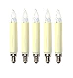 osram schaftkerzen 15v/3w e10 6131 tab (10 stück) vorgesehen für Lichterketten/ Lichterbogen mit 16 Brennstellen