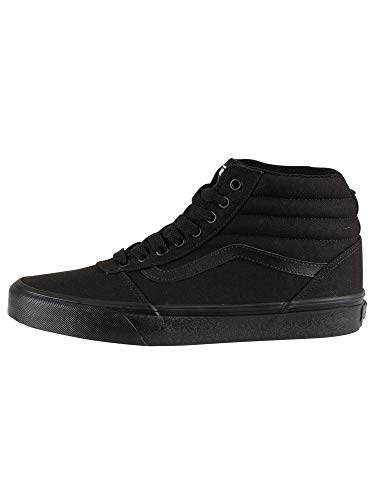 Vans Vans Men's Ward Hi Suede/Canvas Sneaker, Black Black 186, 6.5 UK