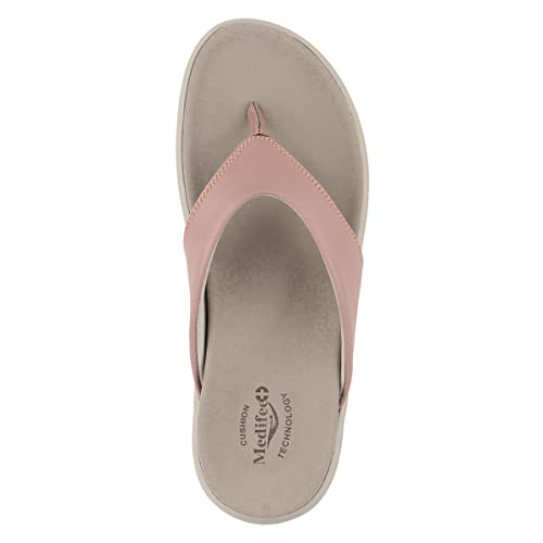 Image of Medifeet Women's Leather Thong Slippers