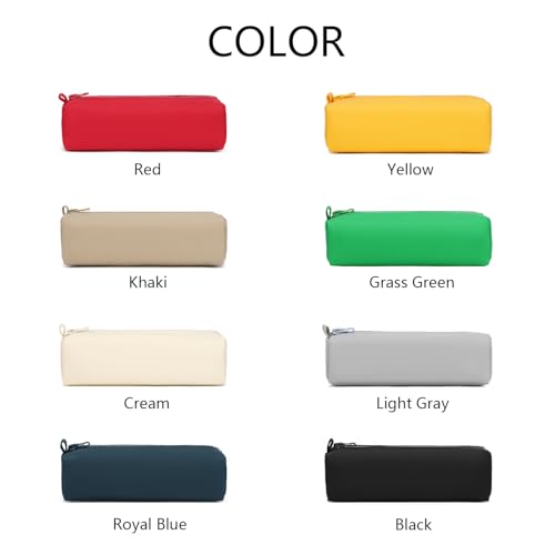 Image of Pencil Case Lightweight and Durable Ideal Pencil Pouch for School and Office Supplies (Light Gray,Oxford)