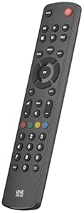 One For All Contour ,Universal Fernbedienung TV - Steuerung von / Smart TV - Funktioniert garantiert mit allen Herstellermarken – URC1210