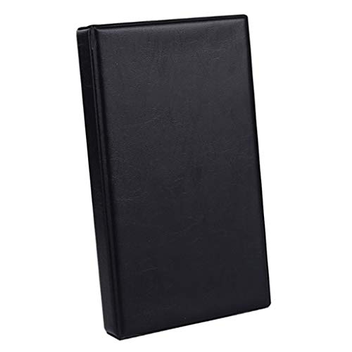 Capa de couro F Fityle 40/120/180/240/300 cartões de identificação de cartão de crédito, organizador