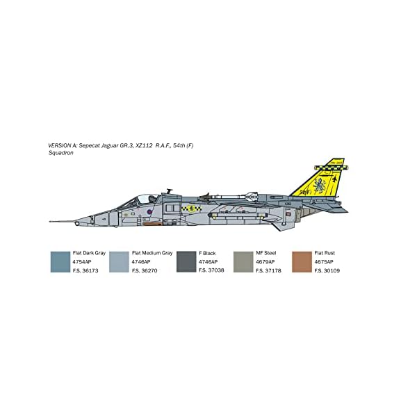 Italeri 1459 1:72 Sepecat Jaguar GR.1/3 R.A.F. -Modellbau, Bausatz, Standmodellbau, Basteln, Hobby, Kleben… – Bild 6