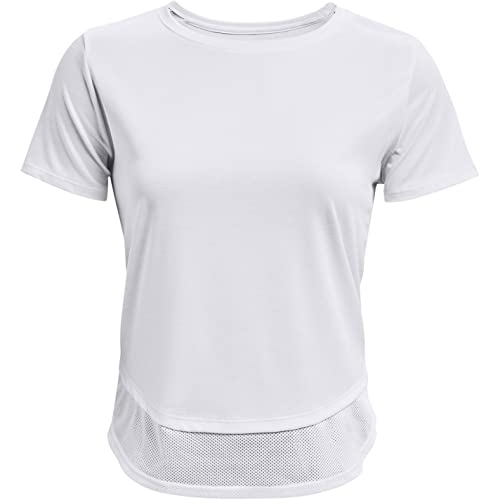 T-Shirt Blanc Under Armour Femmes Tech Vent en Coupe Ample Taille XL