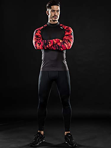 Drskin Men's Compression Shirts Top Long Sleeve Baselayer Sports Running Workout Athletic Gym (Rsb-Mre92, L) #TOP4