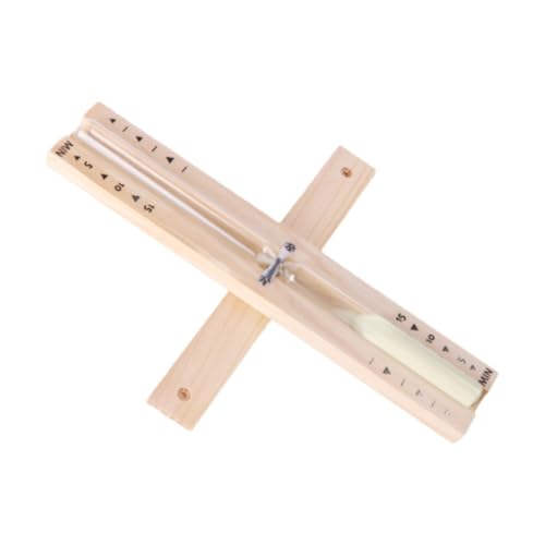 Sharplace Sauna 30 minutes de sablier sable tempête de sable rotative horloge de sable 30 min Verre d'heure murale robuste pour la cuisine accessoires de sauna, Beige
