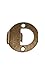 Kwikset 83929-5 Full Round Strike Antique Brass Finish