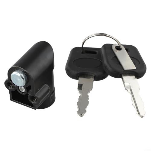 Elektrofahrrad-Akkuschloss und Schlüssel-Set, Metall-Power-Lock-Mechanismus mit Doppelschlüsseln für Hailong-Batteriegehäuse, kompatibel mit Hailong 1 2 E-Bike-Akku (11 mm)