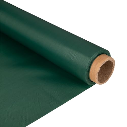 Bottle Green Waterproof Canvas Fabric – Heavy Duty, Flexible 100% PU Polyurethane, 150GSM, 0.8mm Thick, 150cm Wide – for Deckchairs, Outdoor Beanbags & Awnings – Material by The Metre