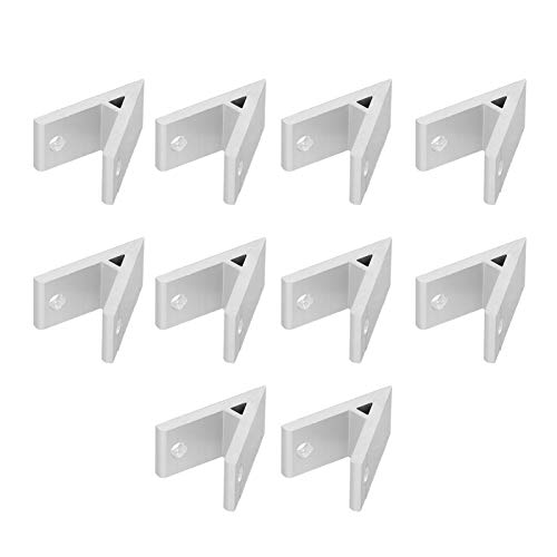Aramox Aluminum Angle Corner 10 Pieces Small Size Convenient Connection for Industrial Profile 20304045 45 ° Connector Angle (3030-45 Degrees)