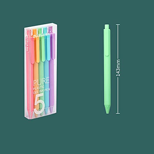 lifcasual Conjunto de canetas de gel coloridas Caneta retrátil de 0,5 mm Caneta de tinta de gel de c