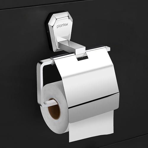 Image of Plantex Toilet Paper Holder for Bathroom /304 Grade Stainless Steel Tissue Paper Roll Holder /Bathroom Accessories - Pack of 1 (PM-2410, Chrome)