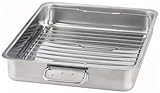 Ikea KONCIS - Bräter mit Grillrost, Edelstahl - 40x32 cm