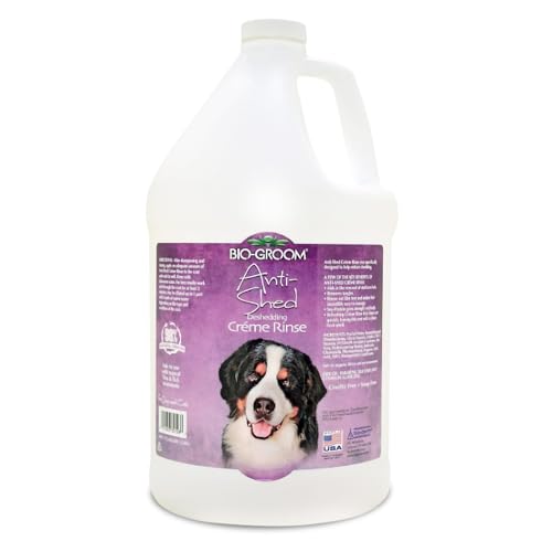 Bio-Groom Anti-Shed Deshedding Dog Conditioner - Odor Eliminating, Anti-Shedding, Dog Bathing Supplies, Puppy Wash, Cat & Dog Grooming Supplies, Cruelty-Free, Made in USA, Dog Products - 1 Gallon
