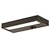 Nora Lighting NUD-8808/27BZ 8" LEDUR LED 4.5W 120V 2700K Edge-Lit Undercabinet, Bronze Finish