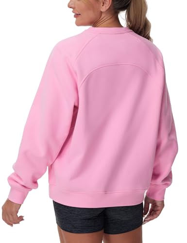 THE GYM PEOPLE Women's Oversized Fleece Sweatshirts Loose Fit Crewneck Long Sleeve Pullover Tops - Image 3