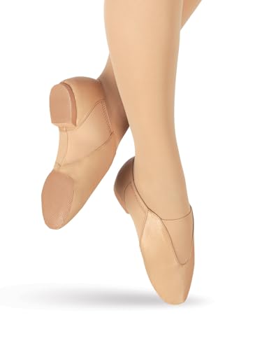 Theatricals Girls Ultimate Competition Leather Jazz Shoes with Neoprene3