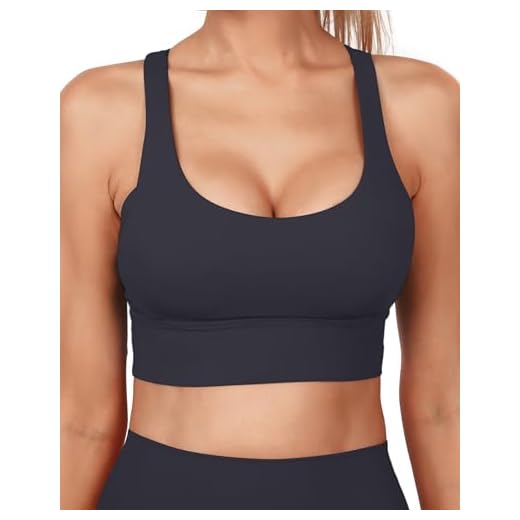 Grace Form Strappy Sports Bra for Women Padded Push Up Sports Bra Athletic Running Sports Bra Workout Bra Yoga Bra