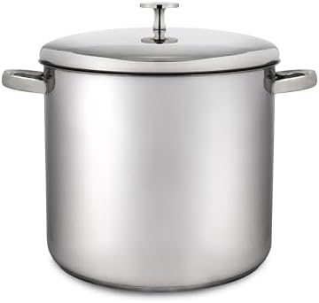 MasterClass MCSTPOT20 Induction-Safe Stainless Steel Stock Pot with Lid, 5.5 Litre, Silver image 4