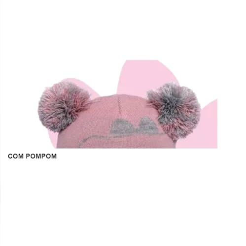 Lilica Gorro com Pompom Rosa
