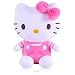 Poupée en peluche Hello Kitty, Hello Kitty Peluche Jouet, Poupée en Peluche de Dessin Animé pour Enfants, 8 pouces Dessin Animé Coussin Mignon Décoration d'Intérieur Cadeau