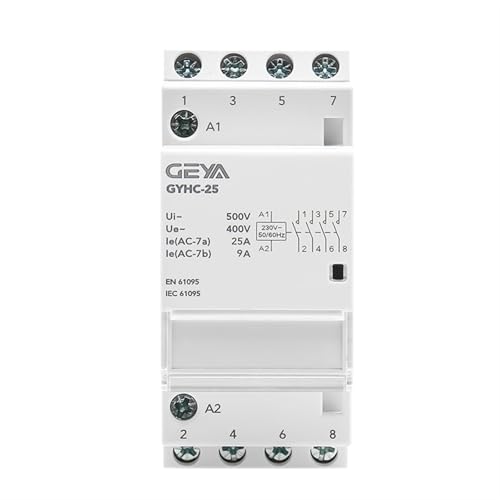 Contacteur modulaire domestique Rail Din GYHC 4P 25A 2NO2NC pour tableau électrique