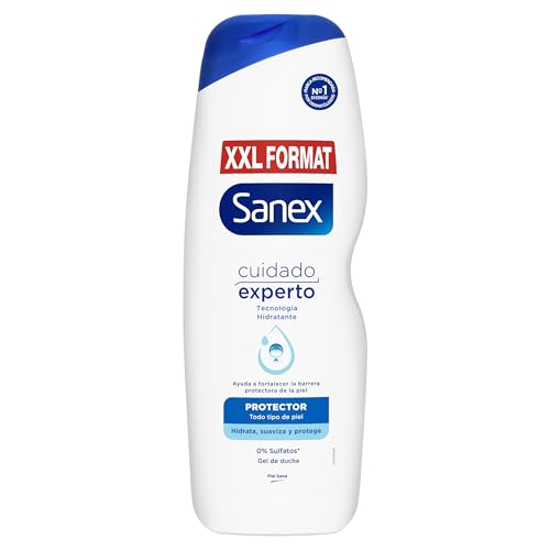 Sanex Biomeprotect Dermo Protetor, gel de duche ou casa de banho, pele normal, com prebiótico, combate bactérias, 850 ml