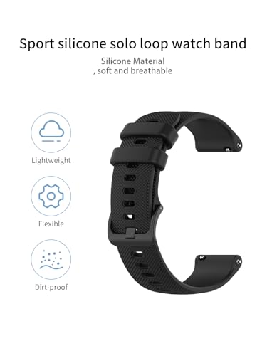 Correas Deportivas Silicona para Smartwatch MFVLP A7 2 Pack miniatura 6