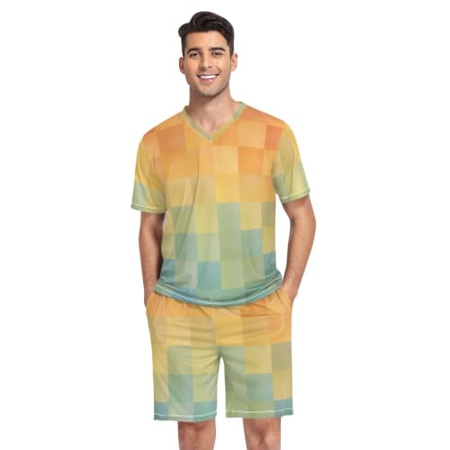 Camisetas de manga corta con estética retro de tablero de ajedrez 1