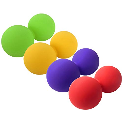 Bola de Exercício, Andoer Bolas de massagem de amendoim Bola de lacrosse Ferramenta de massagem de t