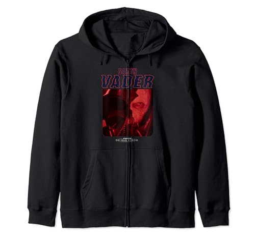 Sweat zippé Star Wars Obi-Wan Kenobi veste à capuche Dark Vador Half Helmet Poster