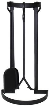 Enclume FPTS20 BK Indoor/Outdoor Half Circle Fireplace Tool Set, Black