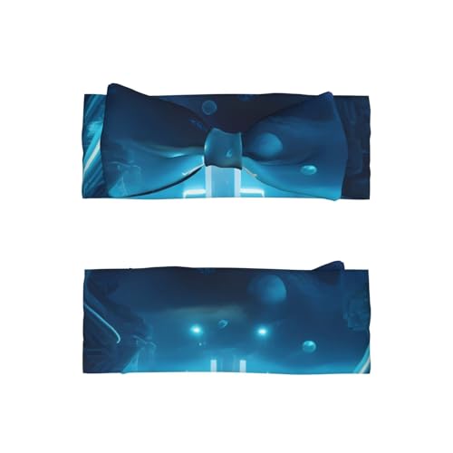 Science Fiction Future Baby Bow Headband, Soft Baby Bow Hair Accessory For Newborn Babies, Toddlers, Kids.2