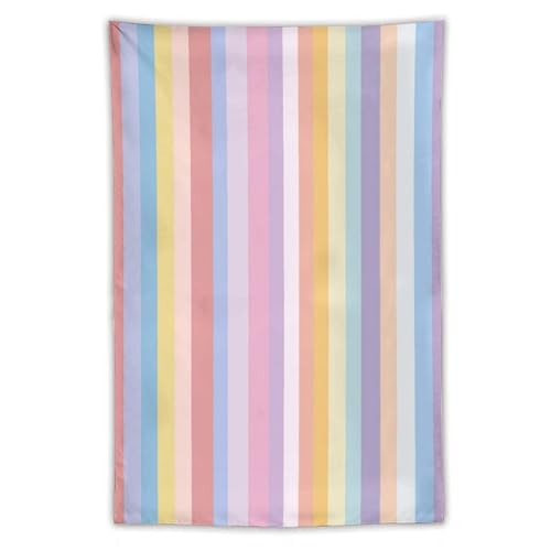 Tapisserie arc-en-ciel à rayures verticales en polyester Jubonexis 101x152 cm