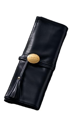 BISYODO Leather Brushes Case - Black/Gold