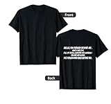 Hello you person, behind me. Encouraging, good mood saying T-Shirt