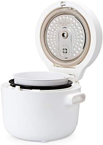 Yum Asia Fuji Rice Cooker with Induction Heating (IH) and Shinsei Ceramic Bowl (4 cups, 0.7 litre) 5 Rice Cooking Functions, 4 Multicooker Functions, Hidden LED Display, 220-240V UK/EU (White)