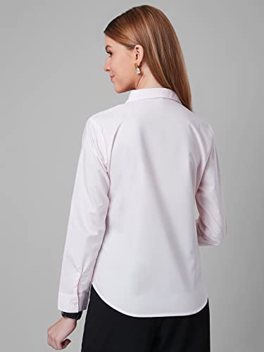 Image of Style Quotient Women Solid Polycotton Regular Formal Shirt