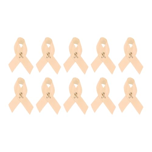 Image of 1 /2 /5 /10 /25 /50 /100pcs Satin Awareness Ribbon Pins (Pick your color), for Cancer & Disease Awareness, Bulk Quantities for Fundraising, Events, Gift Giving