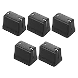 BESPORTBLE 5 Stück Teiliges Fader Cap Schwarz Weiß Ersatz für Mixer Slider Knöpfe Robuste Potentiometer Kappen für Soundkonsole Kompatibel mit Dj Controllern Glatter Schiebereglerbetrieb