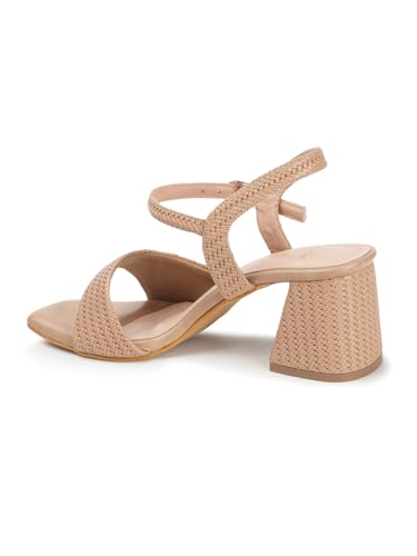 Image of Carlton London Women Stylish Fashion Embellished Sandals for Outdoor, Party, Wedding and Holidays with Block Heels
