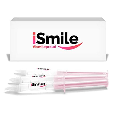 Kit di ricarica iSmile Professional per sbiancamento dei denti - Kit di ricarica gel con siringhe 3X per il kit di sbiancamento dei denti più popolare del Regno Unito Cover