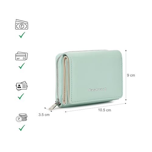 Image of Fastrack Women's Pocket Essentials Wallet | Compact & Convenient | Coin Purse, Card & Cash Slots | Everyday Carry | 6 Months Warranty