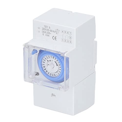 Timer Meccanico Respicefinem SUL181h Interruttore Di Controllo Del Tempo Con Batteria 80 mAh 220 V CA 2500 W Facile Da Usare Con Alloggiamento In PC Ignifugo Per Uso Domestico E Altri L