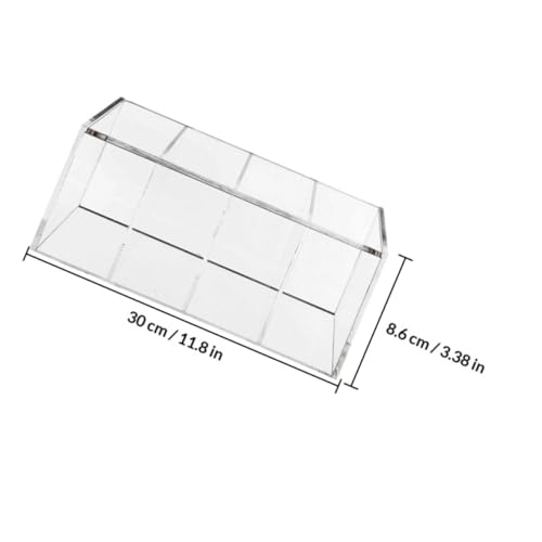 Boîte de rangement 4 compartiments en acrylique transparent pour capsules de café et thé