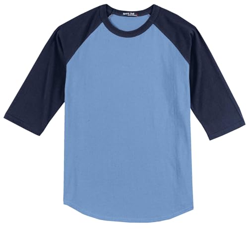 Sport-Tek Unisex Colorblock Raglan Jersey | Camiseta de manga larga para entrenamiento para hombre y mujer, ropa liviana para gimnasio miniatura 1