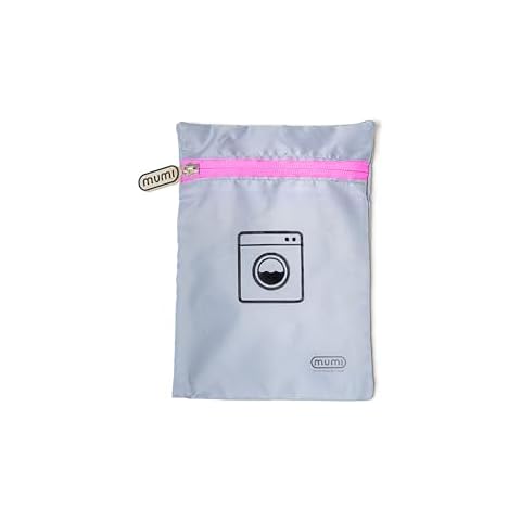 MUMI Travel Laundry Bag, Moisture and Smell-Proof, Wash Bags Separate Laundry from Clean Clothes, with Folding Hanger and Outer Bag Cover