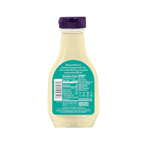 Wholesome Sweeteners 11.5-Ounce Allulose, Zero Calorie Sweetener, Keto Friendly, Non GMO, Non-Erythritol, Gluten Free & Vegan Liquid Sweetener, 6 Pack