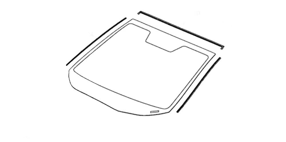 3-Sides Front Windshield Weatherstrip Trim Replacement. Compatible with Honda 2012-To-2015 Civic 4-Door Sedan Models Only. Installation Tool Included